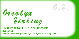 orsolya hirling business card